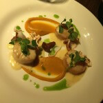 The Heliot scallop starter